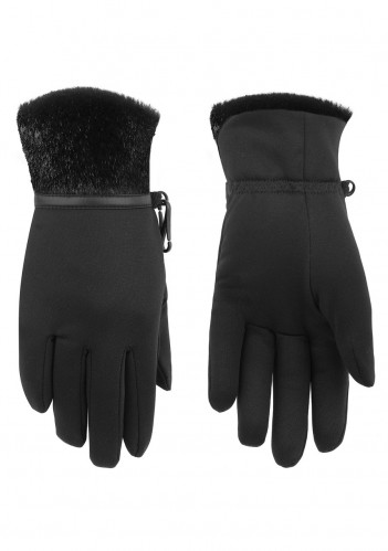 Dámské rukavice Poivre Blanc W22-1775-WO/F Stretch Fleece Gloves Bubbly Black