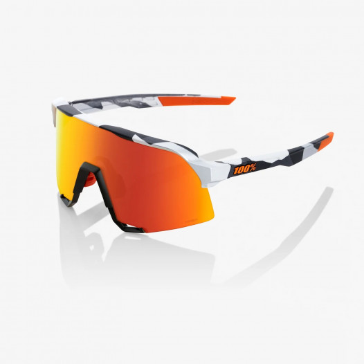 detail Sluneční brýle 100% S3-Soft Tact Grey Camo-HiPER Red Multilayer Mirror Lens