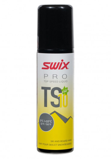 detail Tekutý skluzný vosk Swix TS10L-12 Top Speed B,žlutý,-2°C/+10°C,50ml
