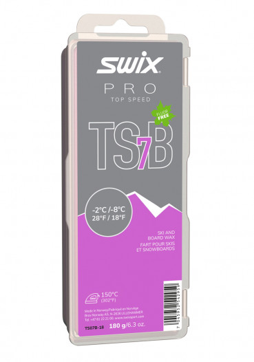 detail Skluzný vosk Swix TS07B-18 Top Speed,fialový,-6°C/-8°C,180g