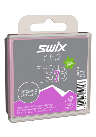 detail Skluzný vosk Swix TS07B-4 Top Speed,fialový,-2°C/-8°C,40g