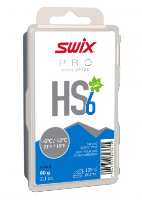 Swix HS06-6 High Speed,modrý,-6°C/-12°C,60g