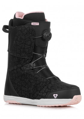 Dámské boty na snowboard Gravity Aura Atop Black denim/Pink