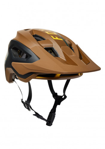 Cyklistická helma Fox Speedframe Pro Blocked, Ce Nutmeg