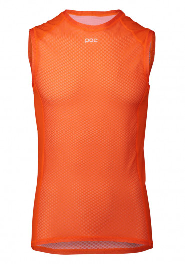 detail Pánské cyklistické tílko POC Essential Layer Vest Zink Orange