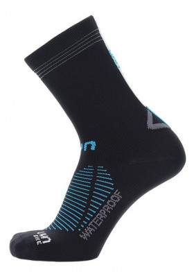 UYN Unisex Waterproof Socks Black/Turquoise
