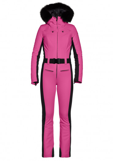 detail Dámský overal Goldbergh Parry Ski Jumpsuit Real Border Passion Pink