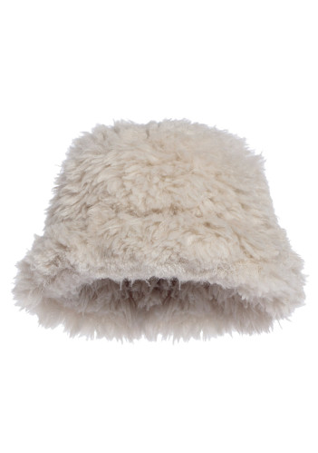 Dámský klobouk Goldbergh Bird Bucket Hat Faux Fur White