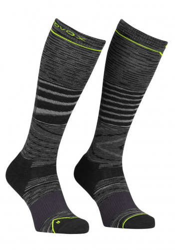 Ortovox Ski Tour Light Compression Long Socks M Black Steel Blend