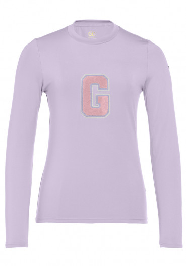 detail Dámské tričko Goldbergh Super G Long Sleeve Lilac