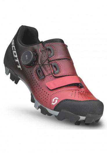 detail Cyklistické boty Scott Shoe W's Mtb Team Boa black fade/metallic red