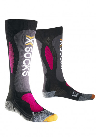 detail Dámské lyžařské podkolenky X-Socks ski carving silver W
