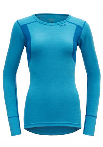 Dámské tričko Devold Hiking Woman Shirt Malibu/Skydiver