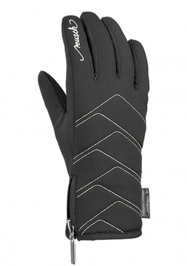 detail Dámské rukavice Reusch Loredana TOUCH-TEC™ BLACK/SILVER