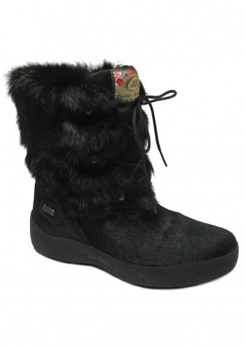 Dámské zimní boty Nis 915894 Stivaletto Pelliccia lapin Black
