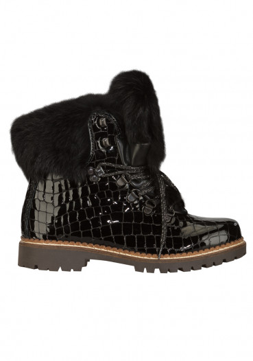 detail Dámské zimní boty Nis 1515404/A Scarponcino Pelle Vittelo Black