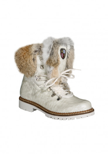 detail Dámské zimní boty Nis 1515404/A Scarponcino Pelle Vittelo Beige