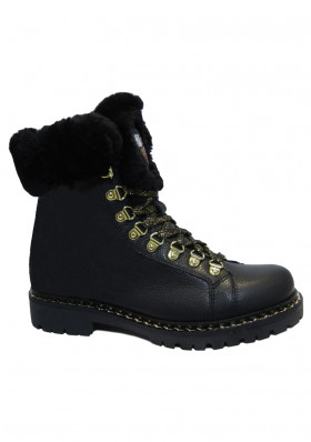 Dámské zimní boty Nis 2015435B/1 Scarponcino Pelle St. Black