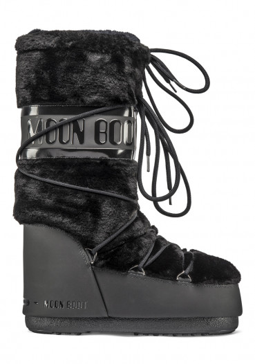 detail Dámské sněhule Tecnica Moon Boot Classic Faux Fur Black