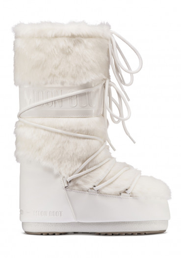 detail Dámské sněhule Tecnica Moon Boot Icon Faux Fur White