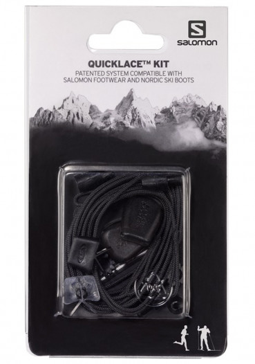 detail Tkaničky Salomon Quicklace Kit Black