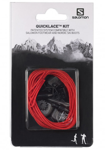 detail Tkaničky Salomon Quicklace Kit Red