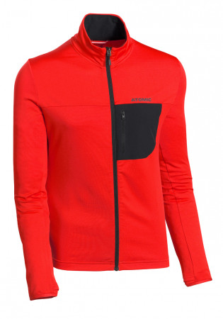 detail Pánská mikina Atomic M Savor Fleece Jacket Red/Black