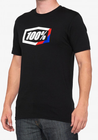 detail Pánské triko 100% STRIPES T-shirt Black