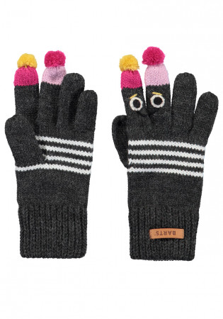 detail Dětské pletené rukavice Barts Puppet Gloves dark heather