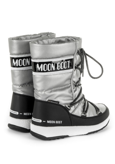detail Dětské zimní boty MOON BOOT JR GIRL QUILTED WP silver / black