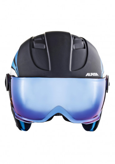 detail Dětská lyžařská helma Alpina Carat LE Visor HM Blue