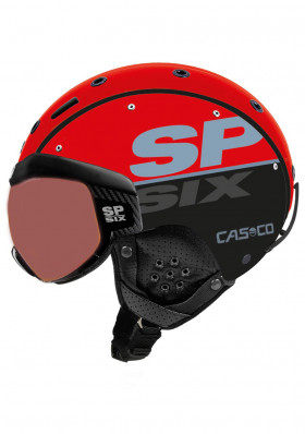 Lyžařská helma Casco SP-6 Visor červená