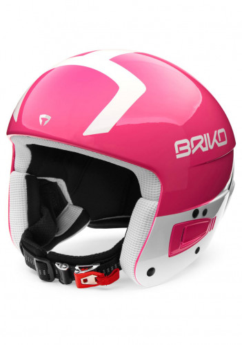 Dámská lyžařská helma Briko Vulcano FIS 6.8 růžová/bílá