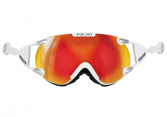 detail Sjezdové brýle Casco FX 70 Carbonic bílé / oranžové