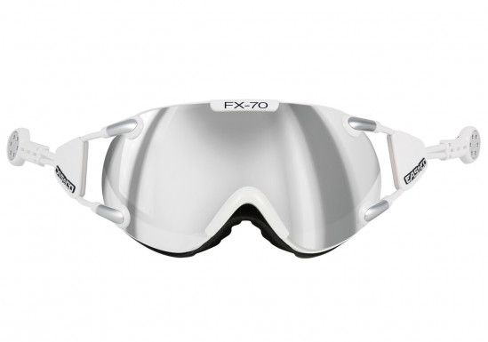 detail Sjezdové brýle Casco FX 70 Carbonic bílé / stříbrné