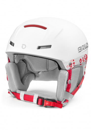 detail Lyžařská helma Briko - Giada - Matt White - Red Qua 