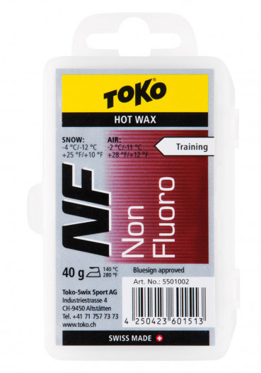 detail Vosk Toko NF Hot Wax 40 g Red -2/-11°C
