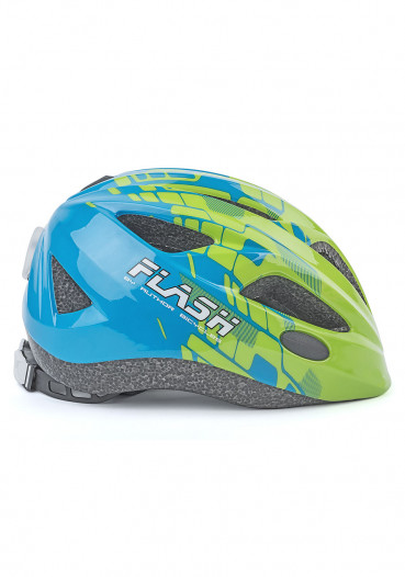 detail Dětská cyklistická helma AUTHOR FLASH INMOLD GREEN/BLUE