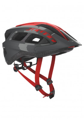 Cyklistická helma Scott Supra (CE) Grey/ Red