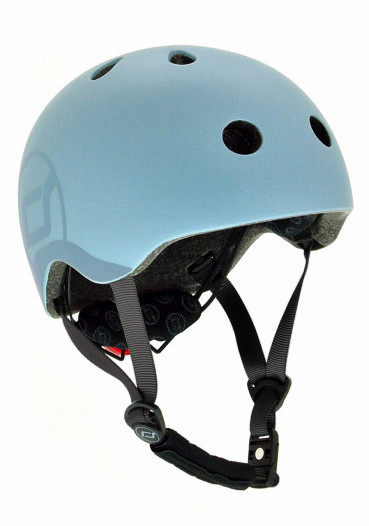 detail Dětská helma Scootandride Ocelově modrá S/M