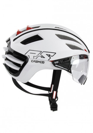detail Cyklistická helma Casco SPEEDairo 2 RS White /incl.Vautron visor/
