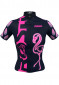 náhled Cyklistický dres Rosti Flamingo lady dres Black/Pink