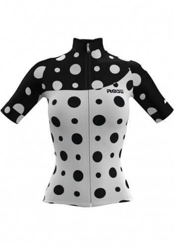Cyklistický dres Rosti Pois lady dres White/Black