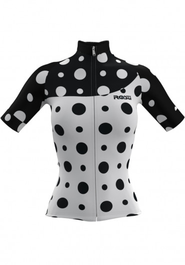 detail Cyklistický dres Rosti Pois lady dres White/Black