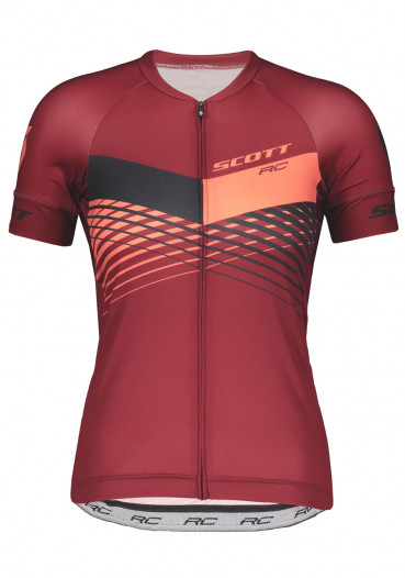 detail Dámský cyklodres Scott Shirt W's RC Pro s/sl red/pink