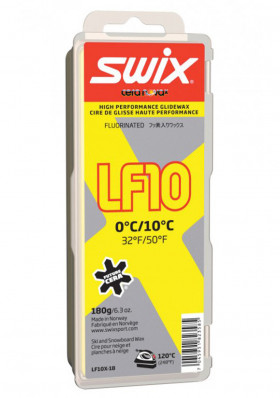 Swix LF10X-18 vosk skluz.nízko fluor.LF 180g 0°C/+10°C