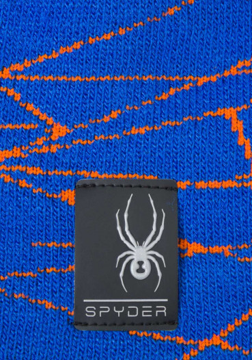 detail Dětská čepice Spyder Boy's Web modrá/oranžová