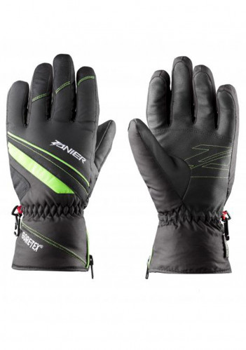 Dětské zimní rukavice ZANIER RAURIS GTX JR BLACK/GREEN