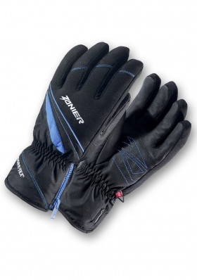 Dětské zimní rukavice ZANIER RAURIS GTX JR BLACK/BLUE