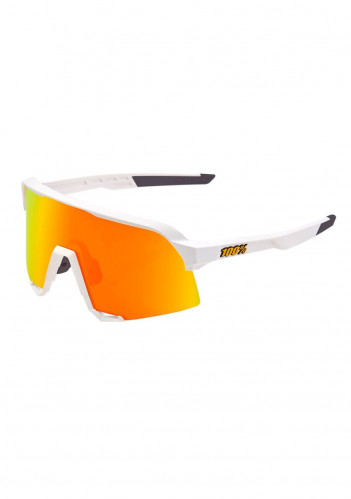 Sluneční brýle 100% S3 Soft Tact White-HiPER Red Multilayer Mirror Lens